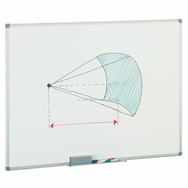 Magnetkort Faibo Melamin 100 x 150 cm Vit Aluminium