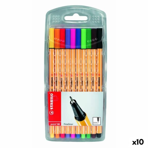 Tuschpennor Stabilo POINT 88 (10 antal)