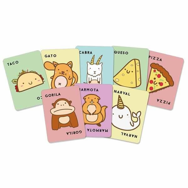 Utbildningsspel Lúdilo Taco, Gato, Cabra, Queso, Pizza