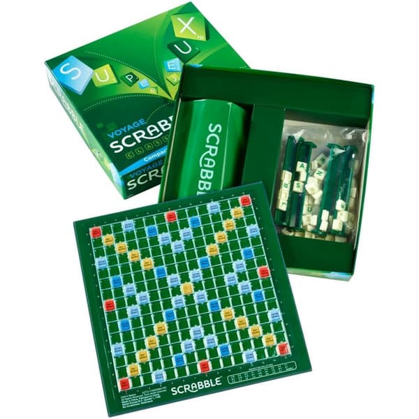 Sällskapsspel Mattel Scrabble Voyage (FR)