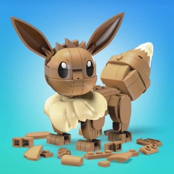 Ledad figur Mega Construx Eevee Medium + 7 år 215 Delar