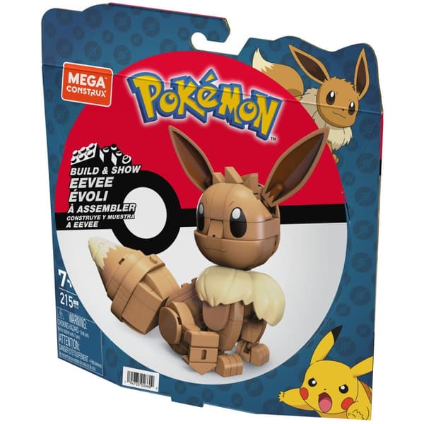 Ledad figur Mega Construx Eevee Medium + 7 år 215 Delar