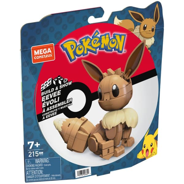 Ledad figur Mega Construx Eevee Medium + 7 år 215 Delar