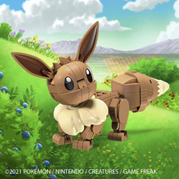 Ledad figur Mega Construx Eevee Medium + 7 år 215 Delar