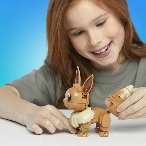 Ledad figur Mega Construx Eevee Medium + 7 år 215 Delar