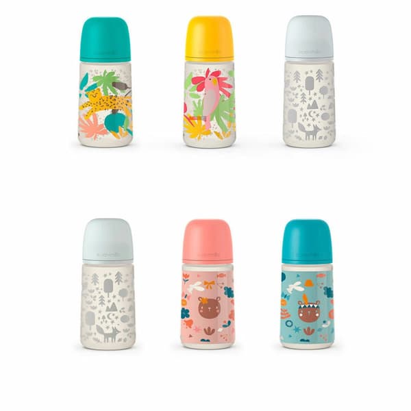 Nappflaska Suavinex Prints M 270 ml