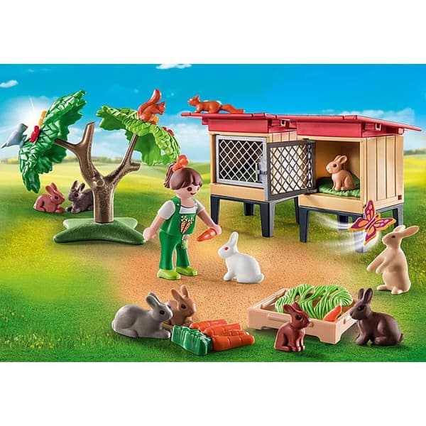 Playset Playmobil 71252 Country Rabbit Hutch 41 Delar