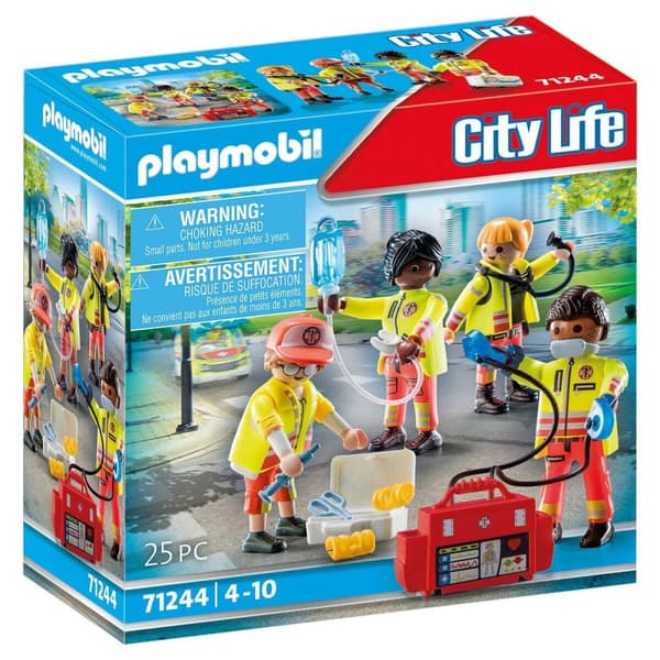 Playset Playmobil 71244 City Life Rescue Team 25 Delar