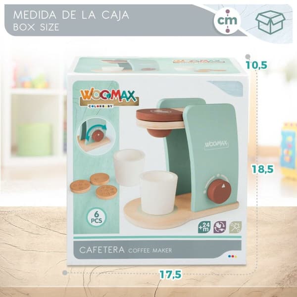 Leksak kaffebryggare Woomax 6 Delar (6 antal)