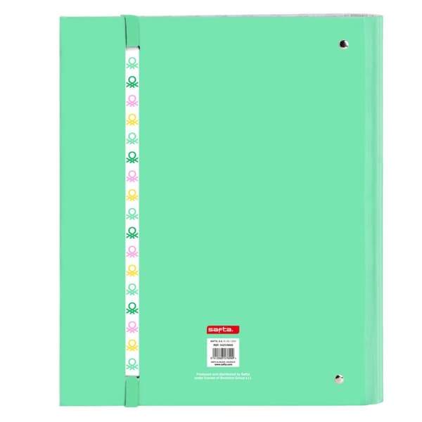 Ringpärm Benetton Mint Grön 27 x 32 x 3.5 cm