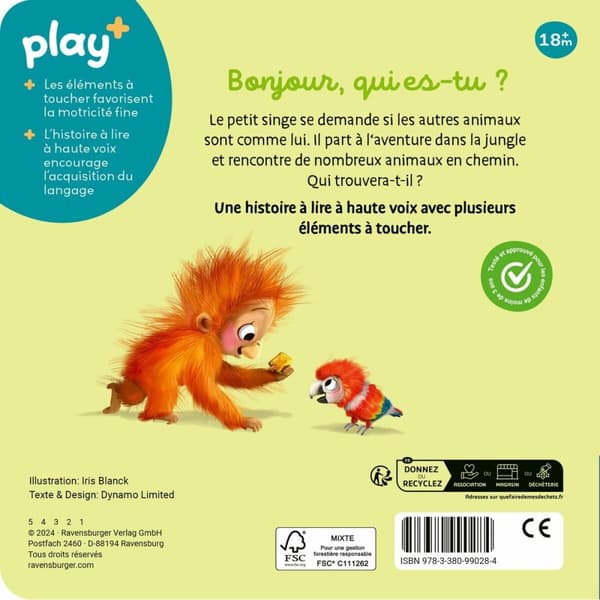Min första musikbok Ravensburger Are you a monkey like me?