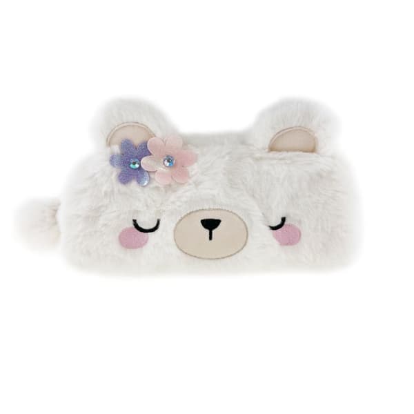 Tinka - Pencil Case - Fluffy Teddy Bear White (8-804723)