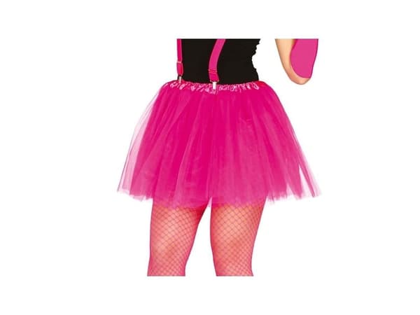 Neon fuchsia tyllkjol