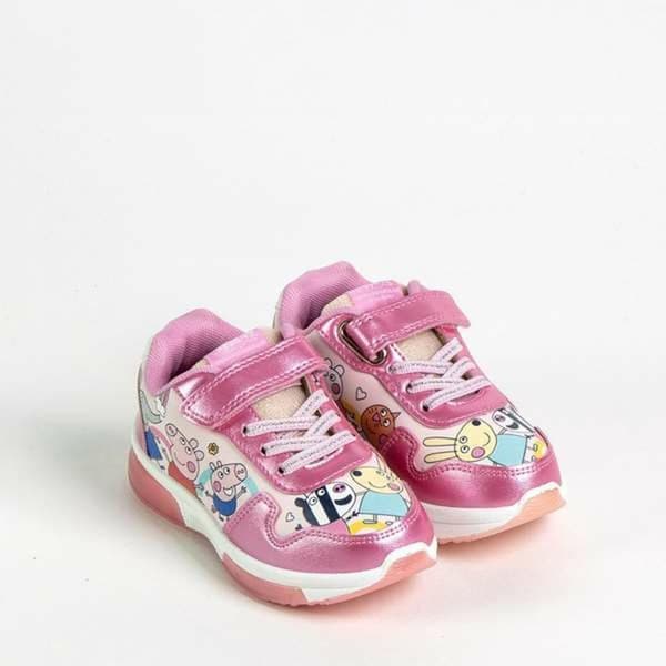 Skor i ledig stil med LED-ljus Peppa Pig Rosa 30