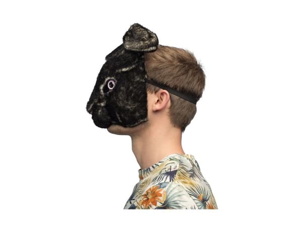 Sort kanin maske