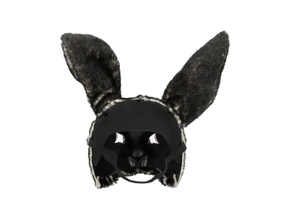 Sort kanin maske