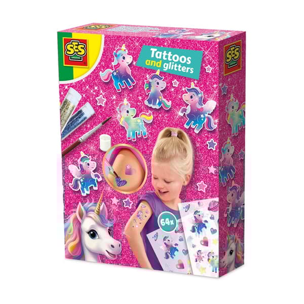 SES Creative - Tattoos and Glitter Unicorn - (S14724)