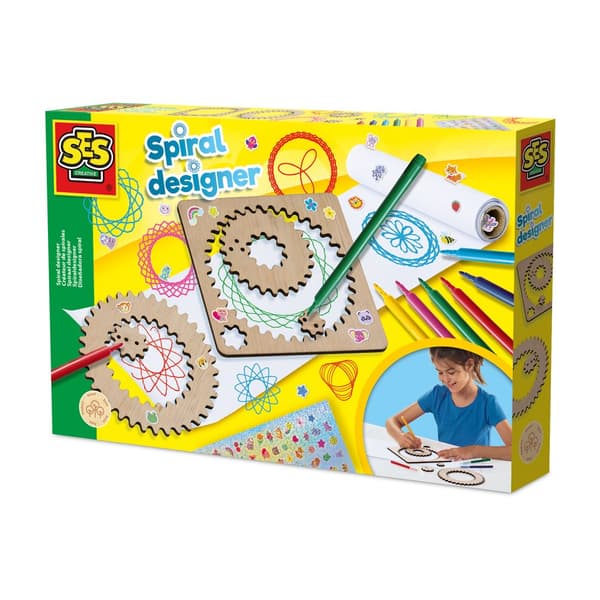 SES Creative - Spiral Designer Set - Wooden Wheels - (S14788)