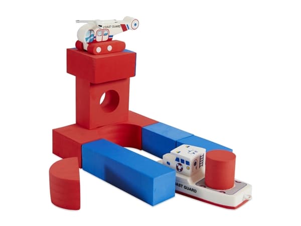 BathBlocks - Floationg Coast Guard ( 1322091 ) /Baby and Toddler Toys