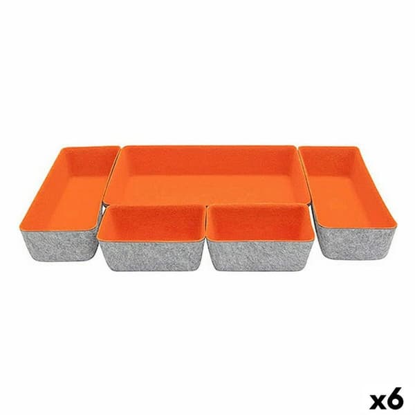 Lådorganiserare Confortime Filthatt 27,5 x 20 x 5,3 cm 5 Delar (6 antal)