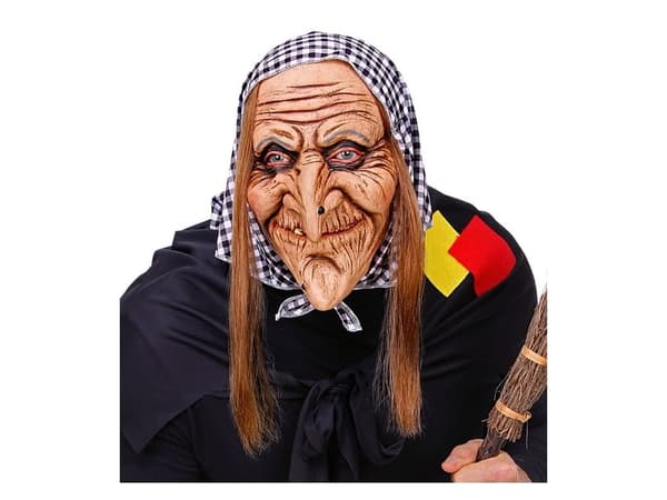 Heksemaske med tørklæde