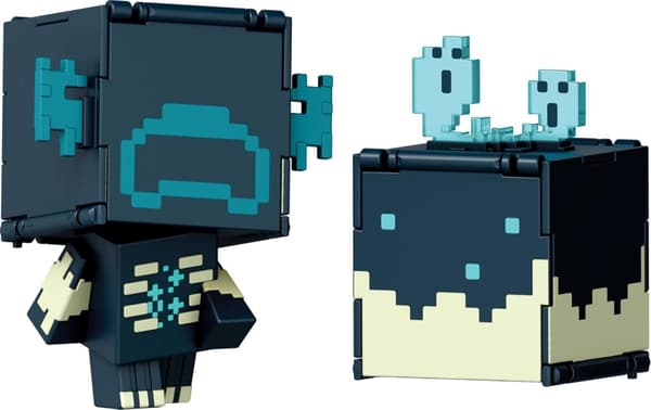 Minecraft - Mob Head Minis Flipping Figs - Warden  Sculk Catalyst