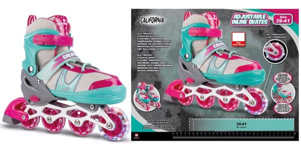 California - Inliner w/light size 39-41 - Green (24940)