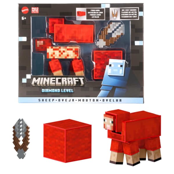 Minecraft - Diamond Level Sheep Action Figure 3 Accessories (JCV22)