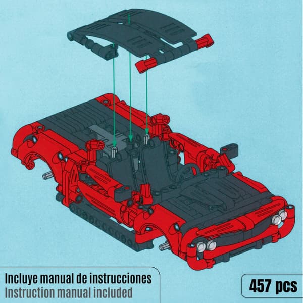 Construction set Colorbaby Car 457 Pieces