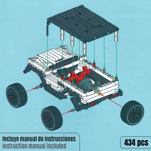 Construction set Colorbaby Car 434 Pieces