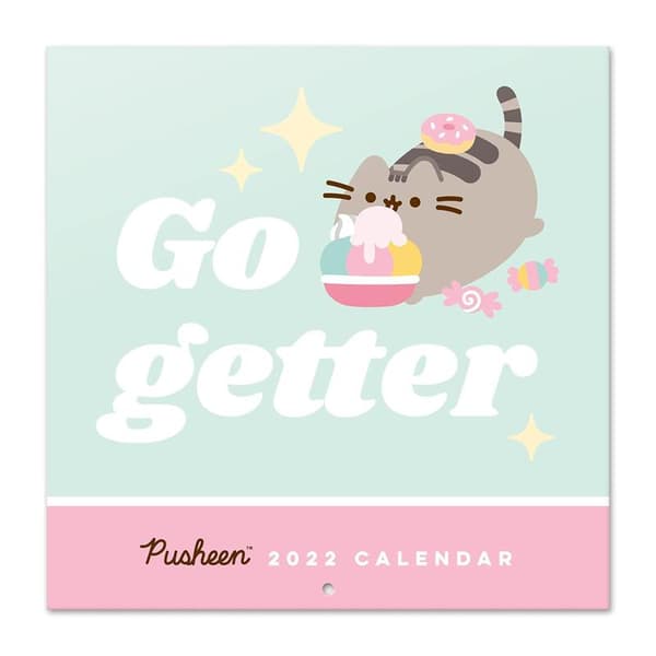 Pusheen-Väggkalender30x30cm2022frånFoodie-kollektionen