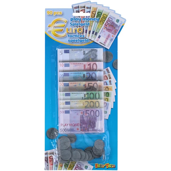 EddyToys-EURspillesedlerogmønter90stk.