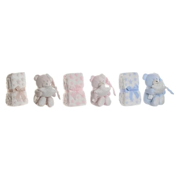 Baby-kit Home ESPRIT Blå Beige Rosa Polyester (3 antal)