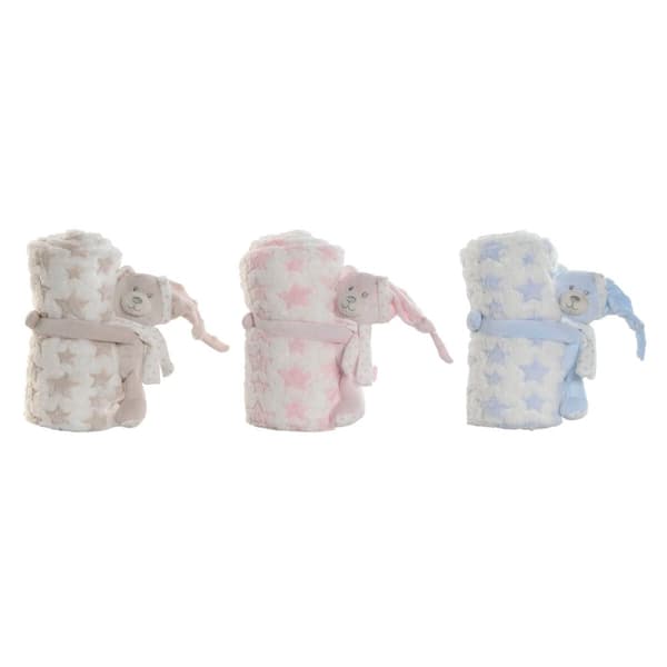 Baby-kit Home ESPRIT Blå Beige Rosa Polyester (3 antal)