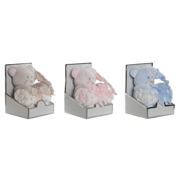 Baby-kit Home ESPRIT Blå Beige Rosa Polyester (3 antal)