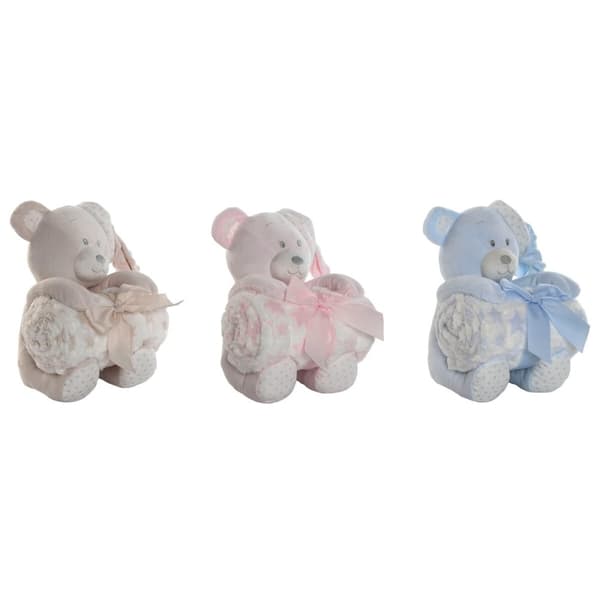 Baby-kit Home ESPRIT Blå Beige Rosa Polyester (3 antal)