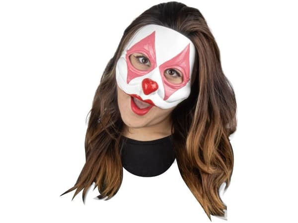Harlekin Klovn maske