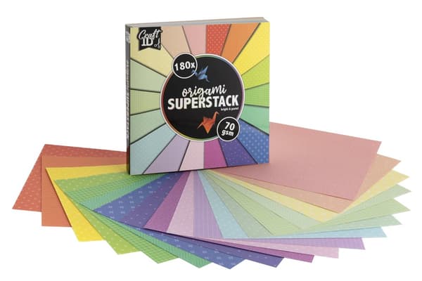 Craft ID - Origami superpack 15x15cm - 70 gsm - 180 sheet (CR0045/GE)