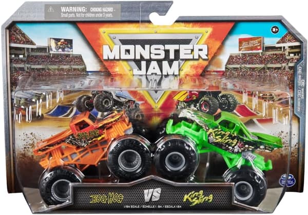 Monster Jam - 1:64 Die Cast 2 pack - Bog Hog Vs King Sling