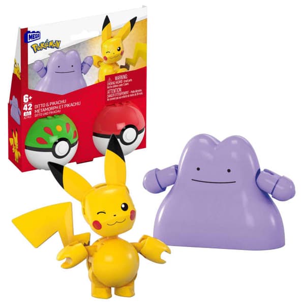 MEGA - Pokmon Pok Ball 2-Pack Building - Pikachu Ditto (JCT43)
