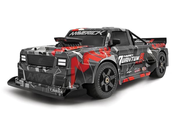 Maverick - QuantumR Flux 4S 1/8 4WD Race Truck - Grey/Red (150313)