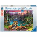 Miniatyrbild 3 av 3: Pussel Ravensburger Tigers in the lagoon 3000 Delar