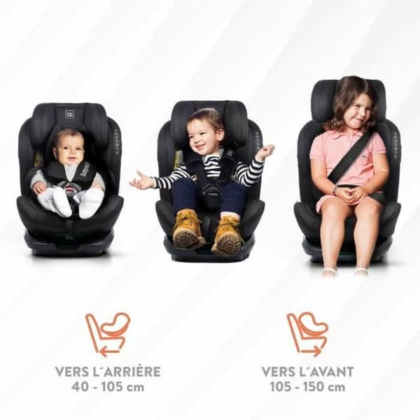 Bilstol Babyauto GYRO BLACK LINE EMBOSSED Svart 0 (de 0 a 10 kilos) I (9 - 18 kg) II (15-25 kg) III (22 - 36 kg) Barn ECE R129