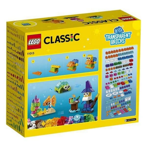 Construction set Classic Transparent Bricks Lego 11013 Multicolour