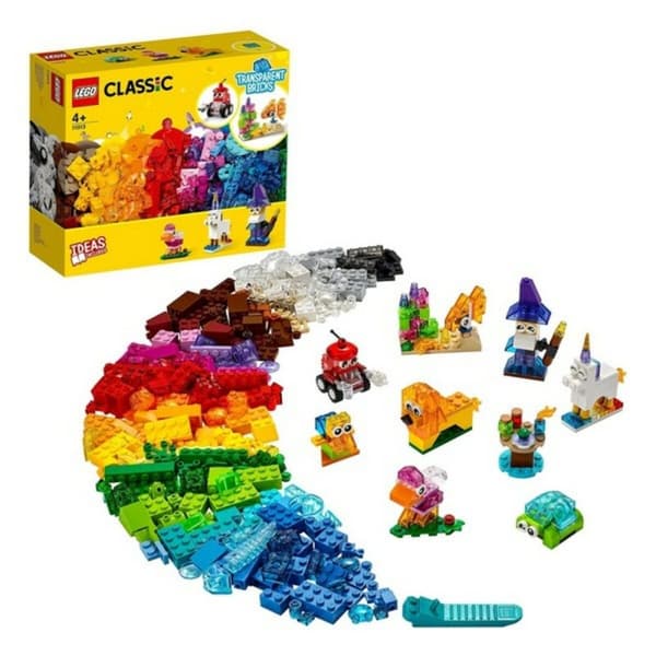 Construction set Classic Transparent Bricks Lego 11013 Multicolour