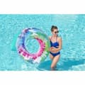 Miniatyrbild 3 av 10: Bestway Uppblåsbart Hjul med Handtag och Ryggstöd Tie Dye D118 cm Strand och Pool 43637