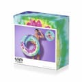 Miniatyrbild 7 av 10: Bestway Uppblåsbart Hjul med Handtag och Ryggstöd Tie Dye D118 cm Strand och Pool 43637