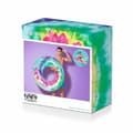 Miniatyrbild 8 av 10: Bestway Uppblåsbart Hjul med Handtag och Ryggstöd Tie Dye D118 cm Strand och Pool 43637