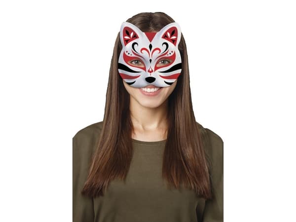 Vit kattmask, måla själv