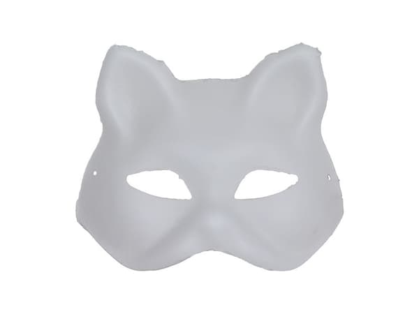 Vit kattmask, måla själv